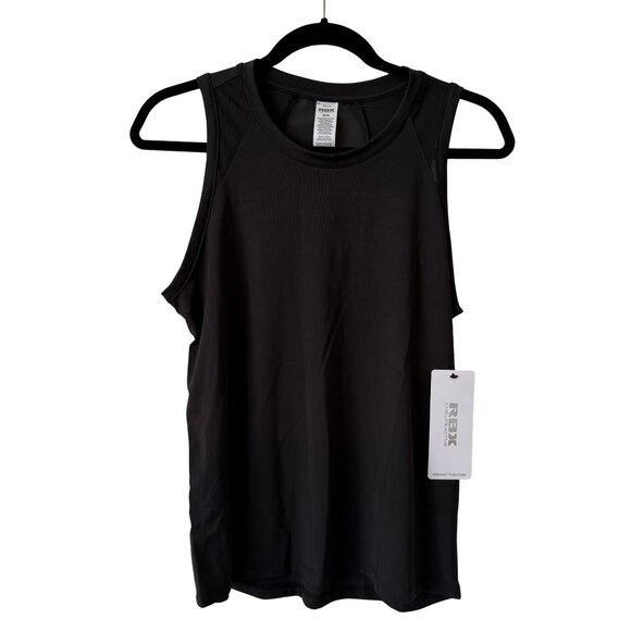 NEW RBX Active On The Run Sleeveless Tank Top Activewear in Black - Medium - Picture 1 of 4